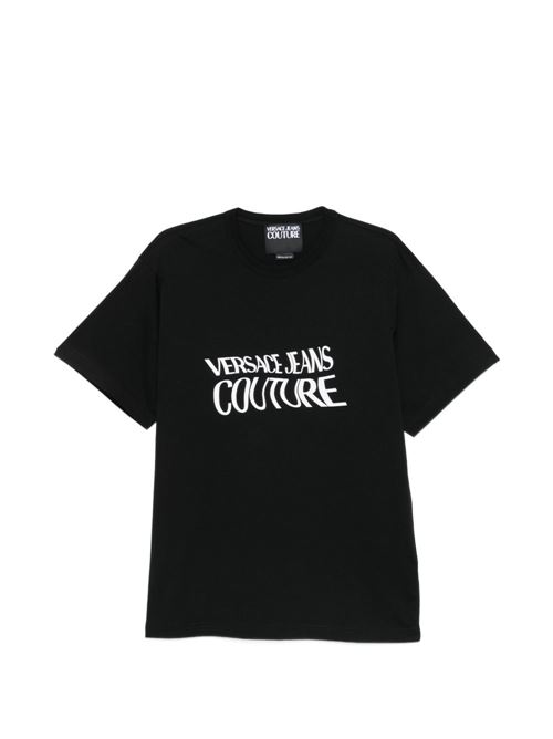 T-shirt uomo Versace Jeans Couture nera Versace jeans Couture | 80GAHE04CJ00E899